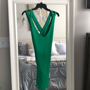 Naked zebra green dress SZ S